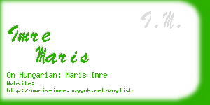 imre maris business card